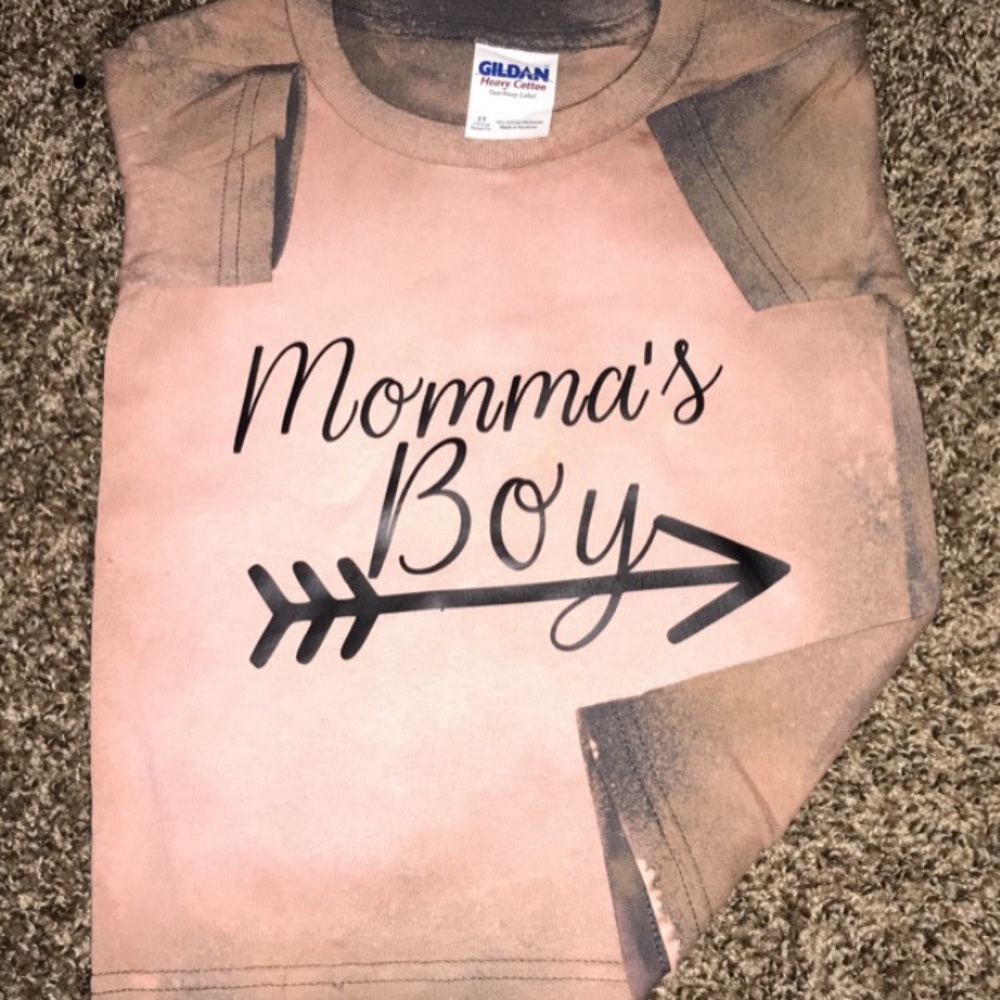 Gildan Brand Bleach Dyed T Shirt